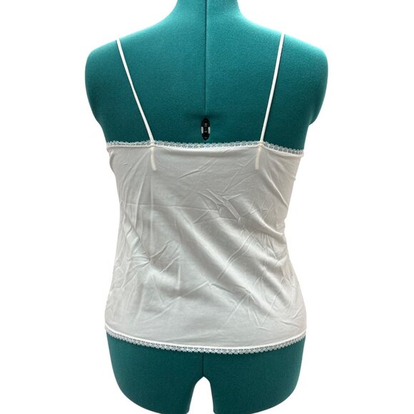 Vintage White Lace Trim Camisole By Private Treasures Women's Size M - Picture 4 of 14